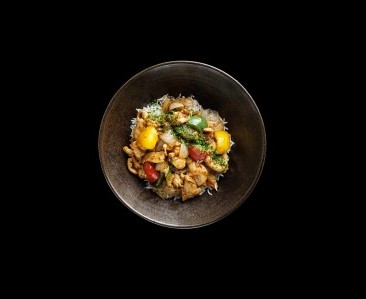 Product Chicken black bean sauce with rice